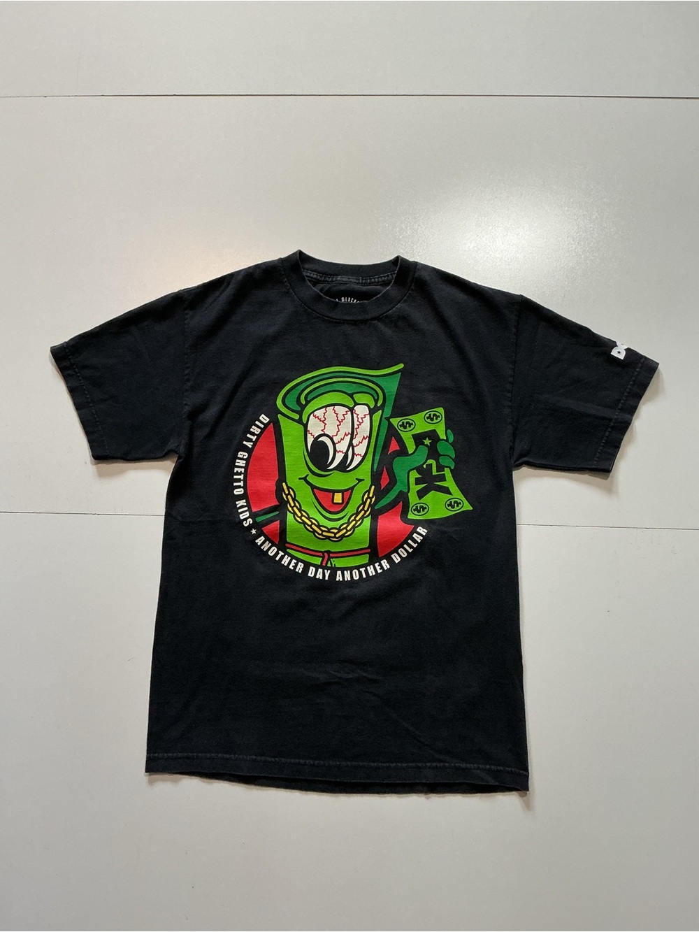 DGK Dirty Ghetto Kids Kayo Another Day Another Dollar Black Graphic T-Shirt